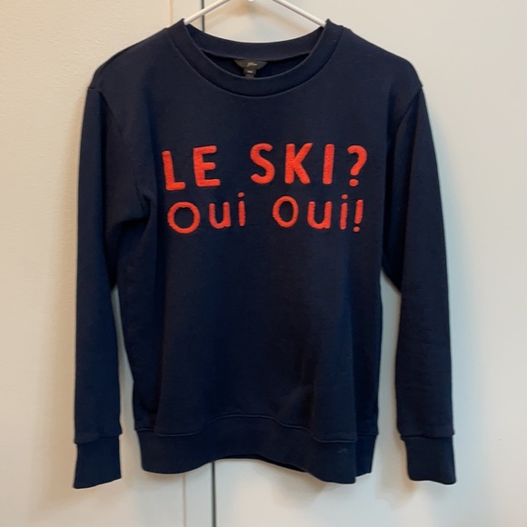 J.Crew Le Ski Oui Oui Terry Sweatshirt - Picture 3 of 6